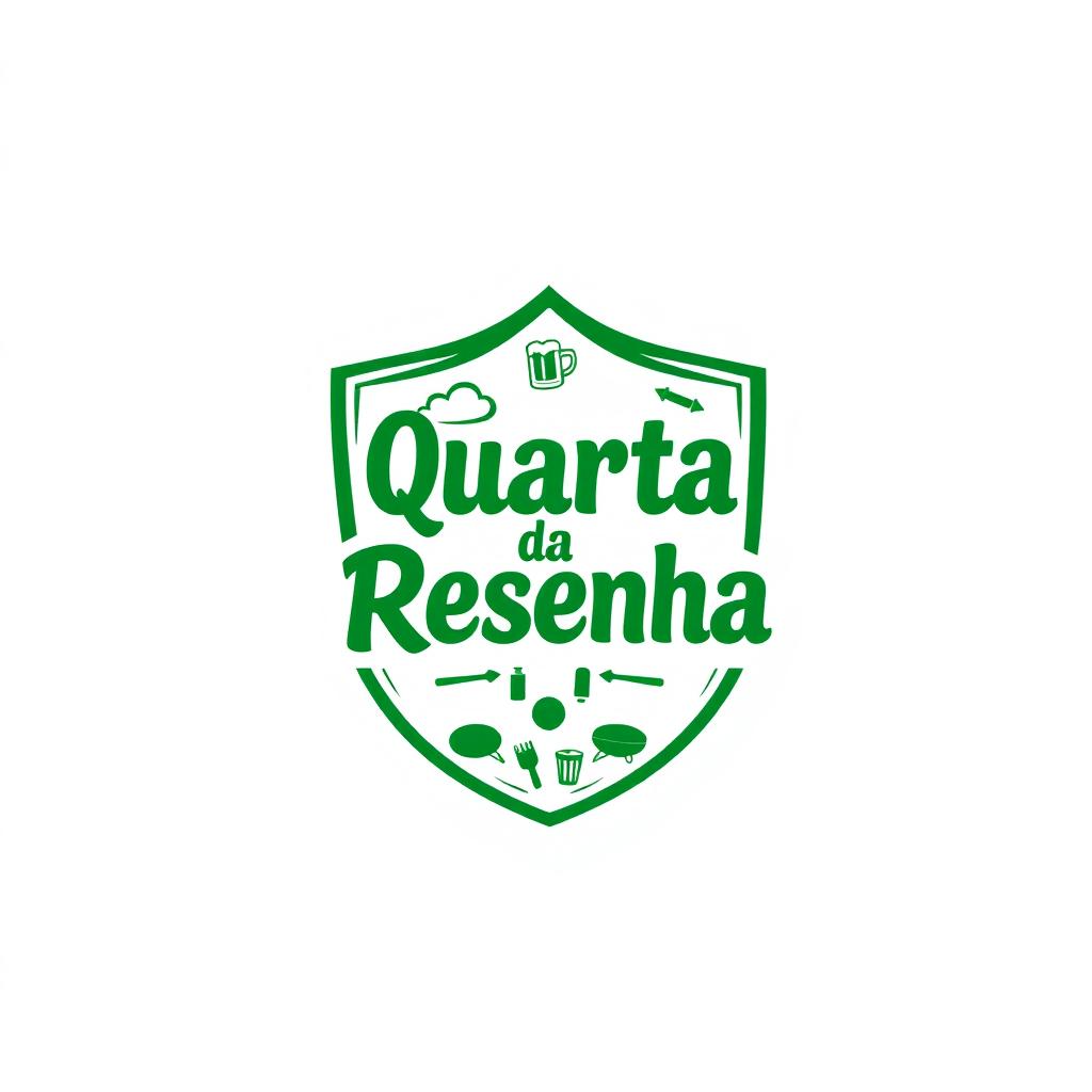 A crest for a fictional football team named "Quarta da Resenha"