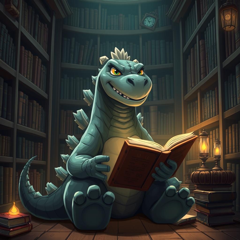 Godzilla in the Library: A Fierce Yet Charming Encounter