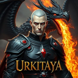 A striking portrait of a book titled 'Urkitaya,' featuring a captivating cover design