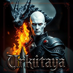 A stunning portrait of a book titled 'Urkitaya', featuring an eye-catching cover design with the title displayed in an ornate Gothic font