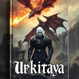 A mesmerizing portrait of a book titled 'Urkitaya', featuring a beautifully designed cover with the title displayed prominently in an intricate Gothic font
