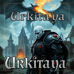 A mesmerizing portrait of a book titled 'Urkitaya', featuring a beautifully designed cover with the title displayed prominently in an intricate Gothic font