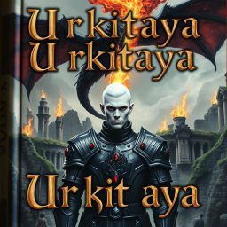 A mesmerizing portrait of a book titled 'Urkitaya', featuring a beautifully designed cover with the title displayed prominently in an intricate Gothic font