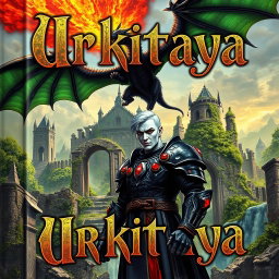 A captivating book cover for 'Urkitaya,' featuring the title displayed in an elaborate Gothic font, enhancing the fantasy aesthetic