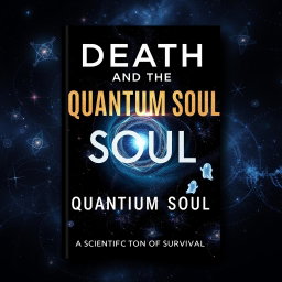 An evocative and striking book cover design for 'Death and the Quantum Soul: A Scientific Exploration of Survival'