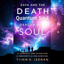 An engaging and visually captivating book cover design for 'Death and the Quantum Soul: A Scientific Exploration of Survival'