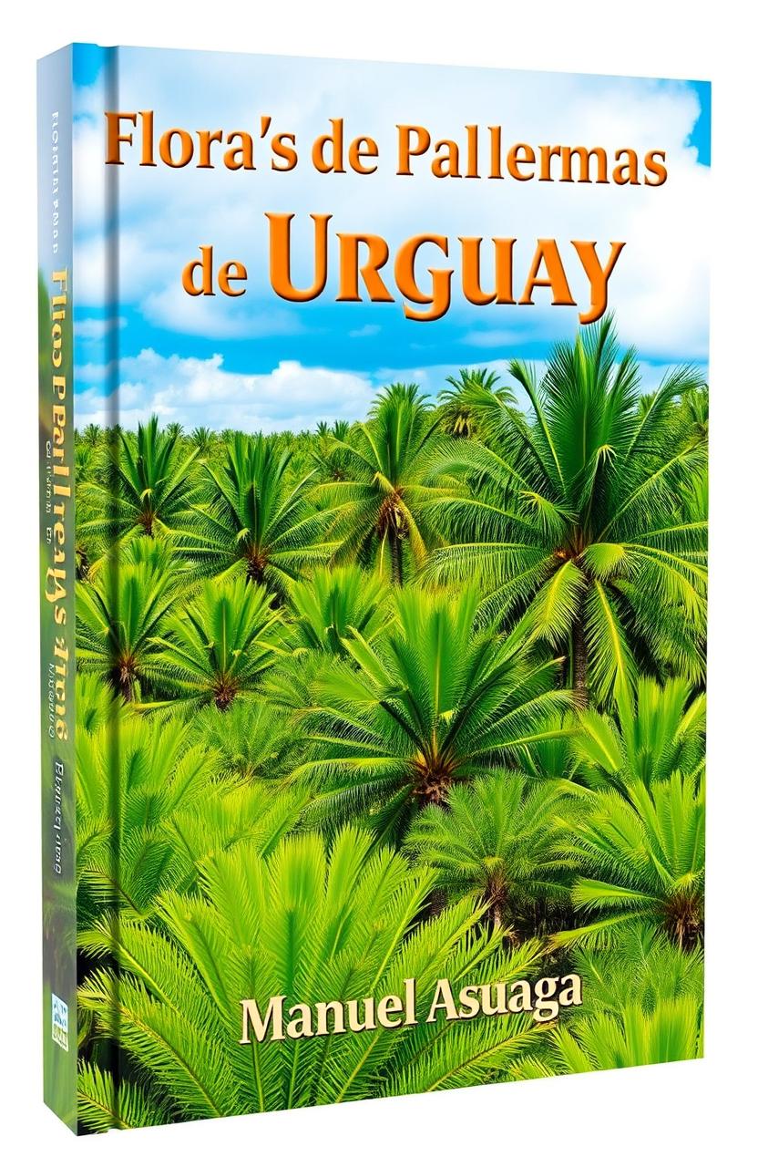 A captivating book cover for 'Flora de Palmeras de Uruguay' by Manuel Asuaga