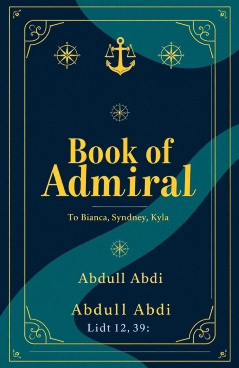A captivating book cover design titled 'Book of Admiral'