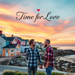 An eye-catching book cover design inspired by the poem 'Time for Love' set in Provincetown