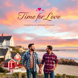 An eye-catching book cover design inspired by the poem 'Time for Love' set in Provincetown