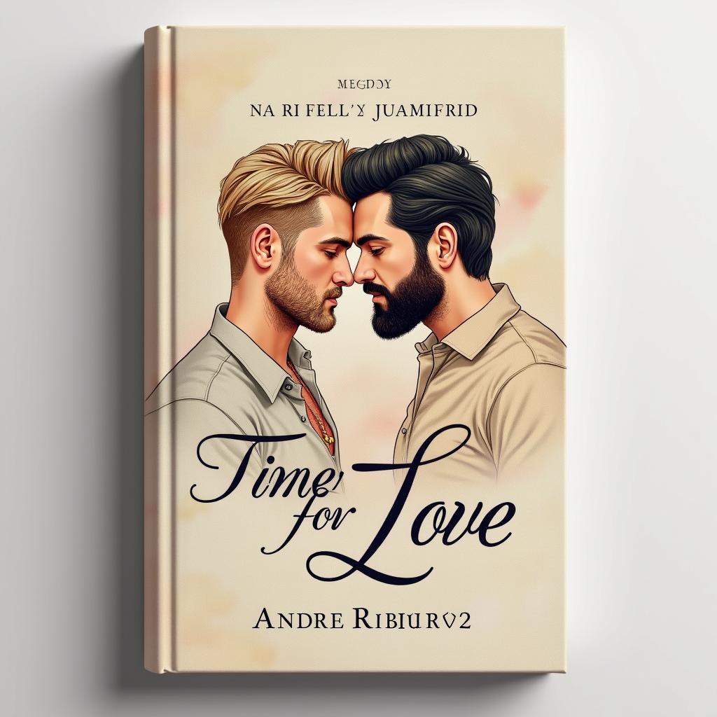 A beautifully crafted book cover design entitled 'Time for Love'