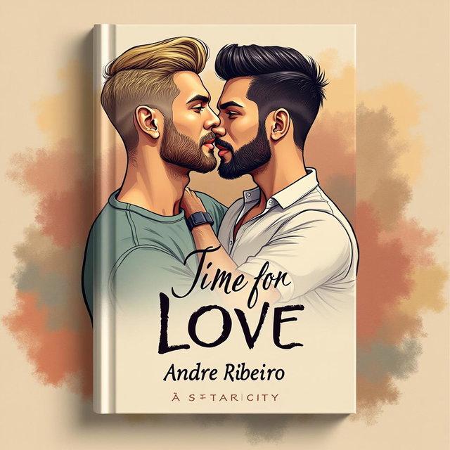 An elegant book cover design titled 'Time for Love'
