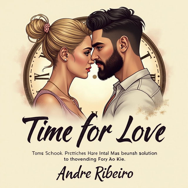 A book cover illustration titled 'Time for Love'