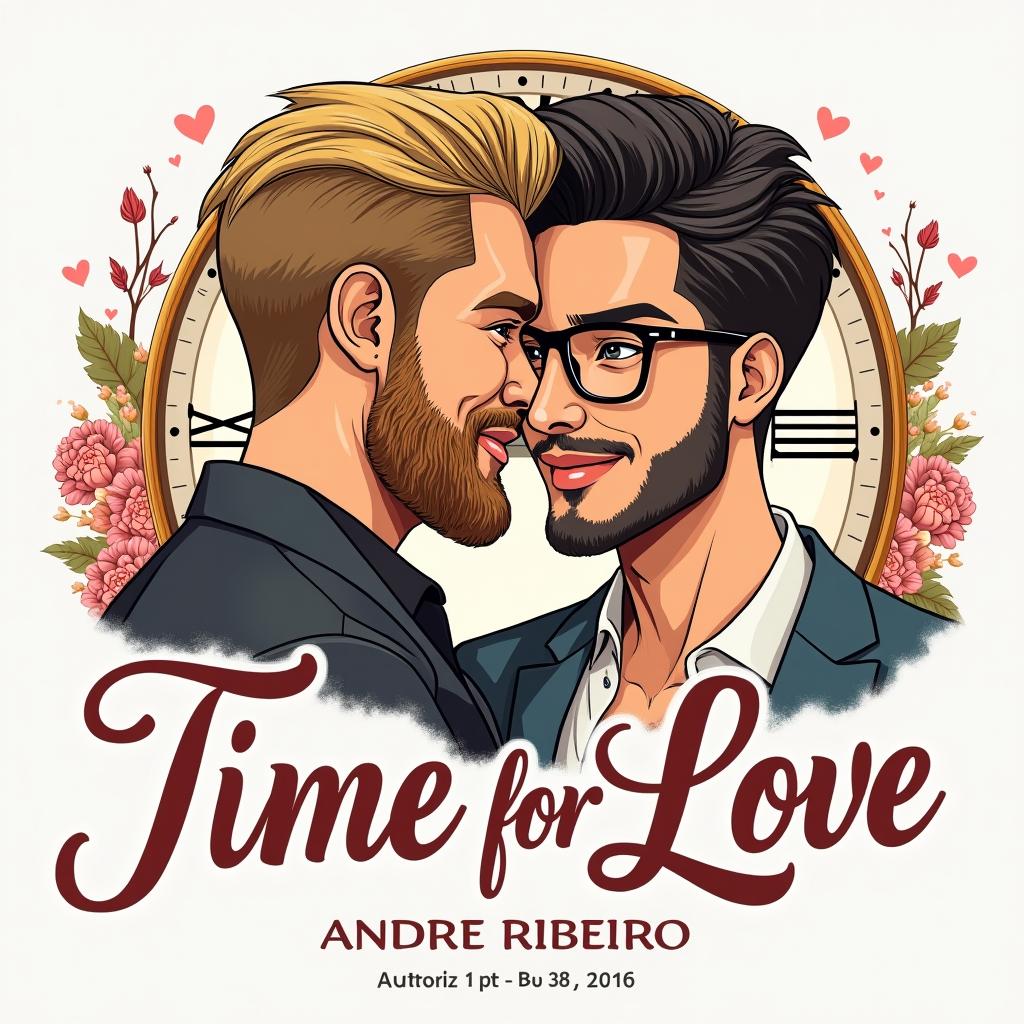 A book cover illustration titled 'Time for Love'