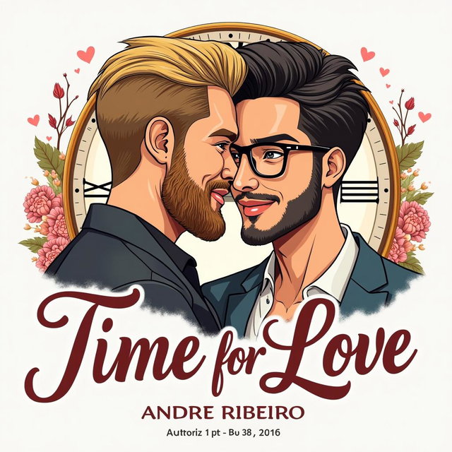 A book cover illustration titled 'Time for Love'