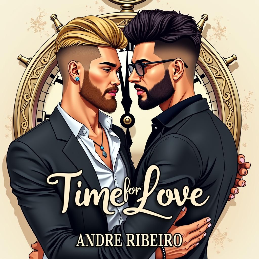A beautiful book cover illustration titled 'Time for Love'