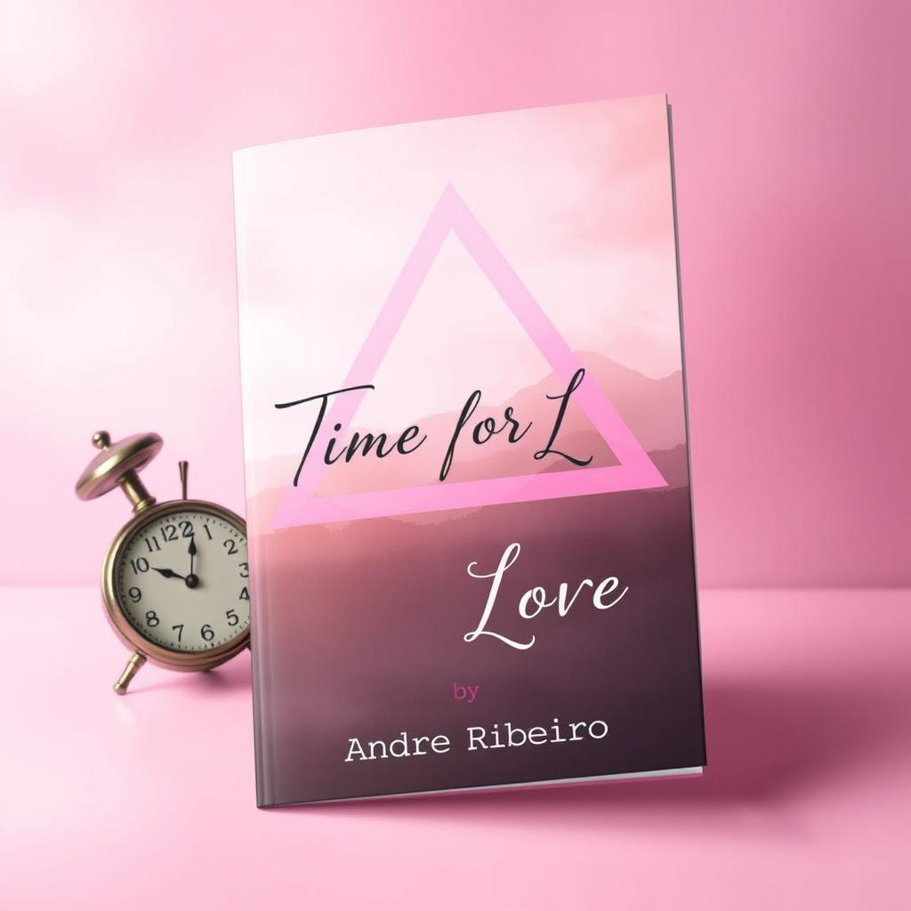 A beautifully designed book cover for a poetry collection titled 'Time for Love' by author Andre Ribeiro