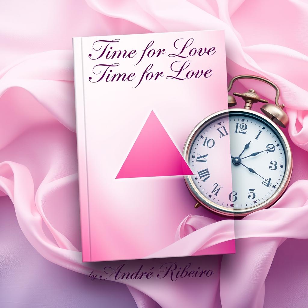 A captivating book cover for a poetry collection titled 'Time for Love' by author Andre Ribeiro