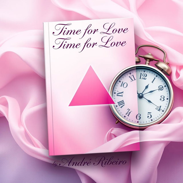 A captivating book cover for a poetry collection titled 'Time for Love' by author Andre Ribeiro