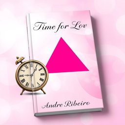 A striking 2D book cover design for a poetry collection titled 'Time for Love' by author Andre Ribeiro