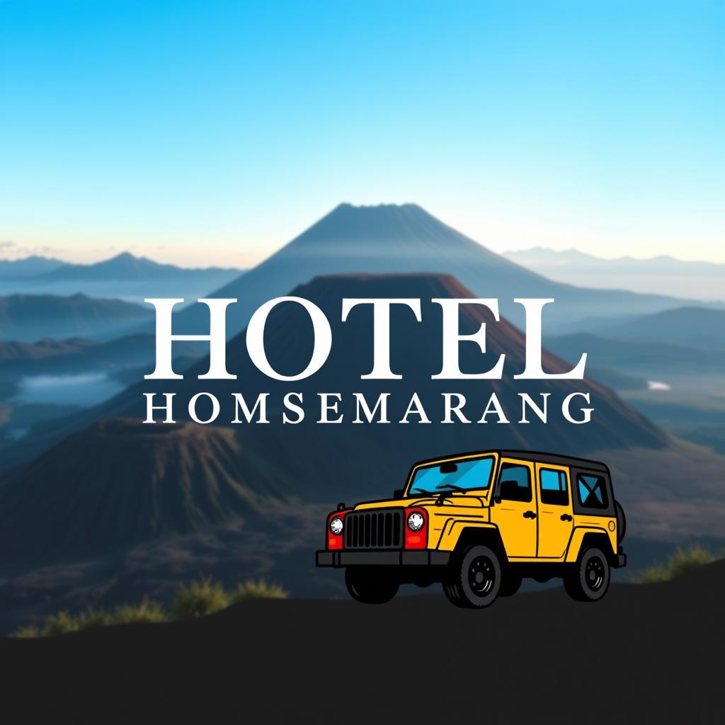 A logo design featuring the text "HOTEL@HOMSEMARANG" prominently displayed in an elegant and stylish font