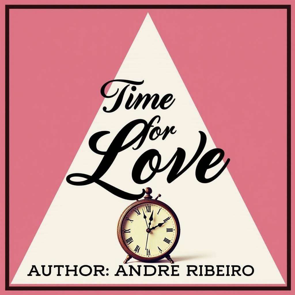 A visually appealing book cover featuring a large pink triangle as the background