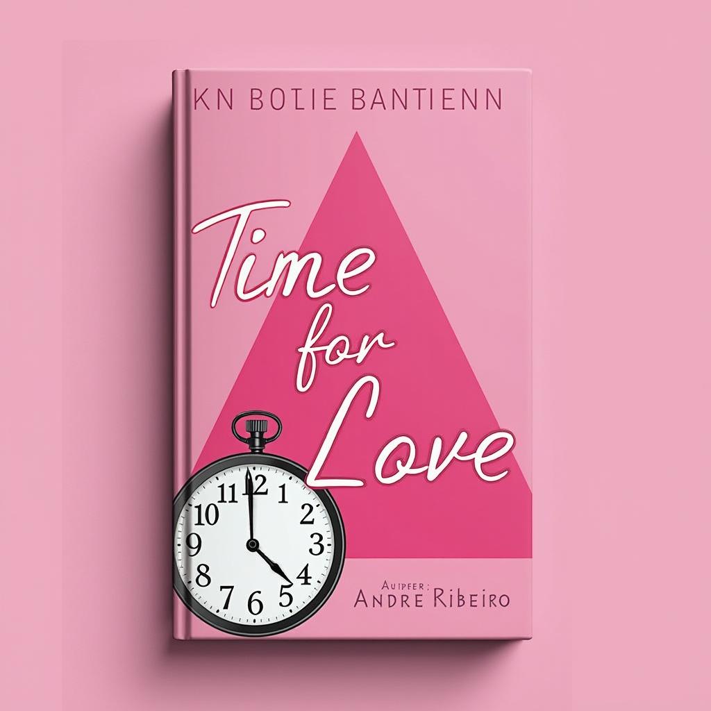 A 2D book cover design featuring a bold pink triangle as the main background element