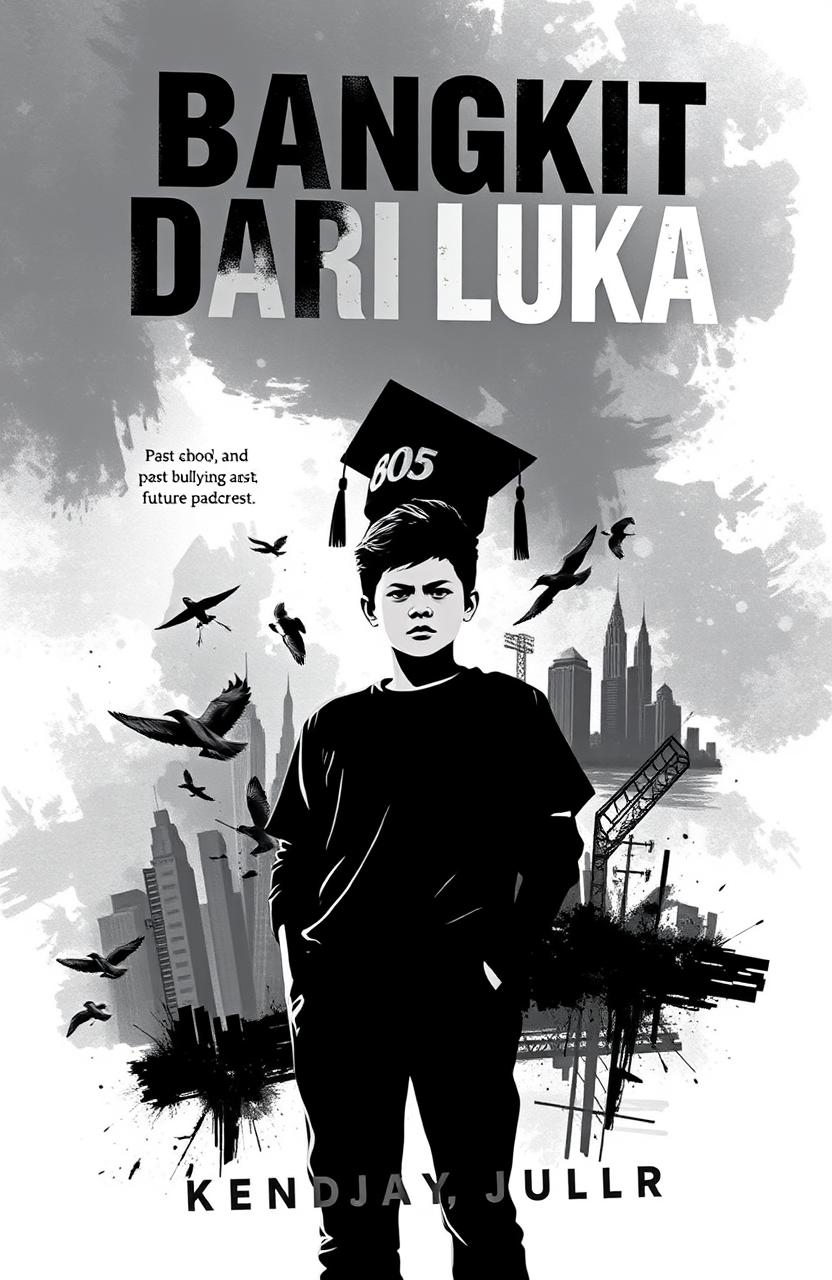 A book cover featuring the title 'BANGKIT DARI LUKA' in bold, striking typography at the top