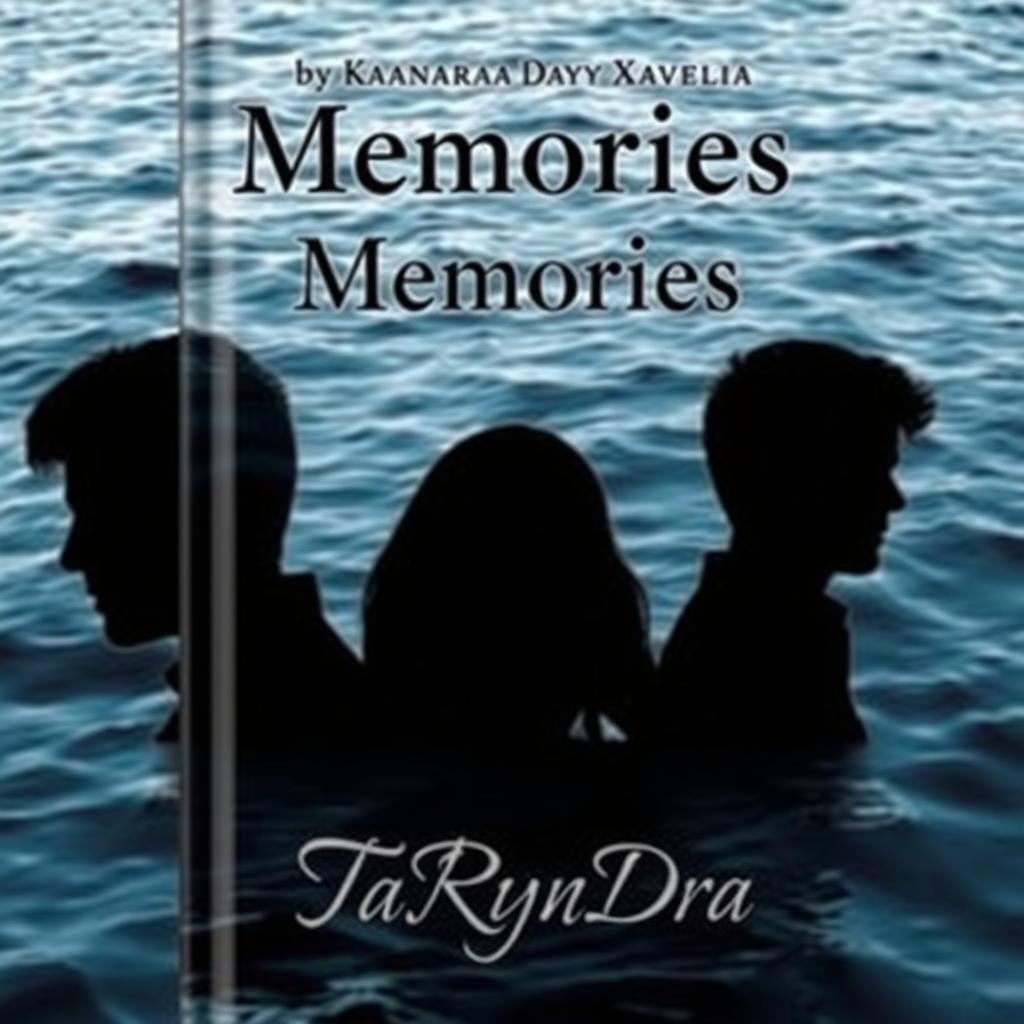 A captivating book cover featuring a serene river background, filled with gentle waves and soft reflections