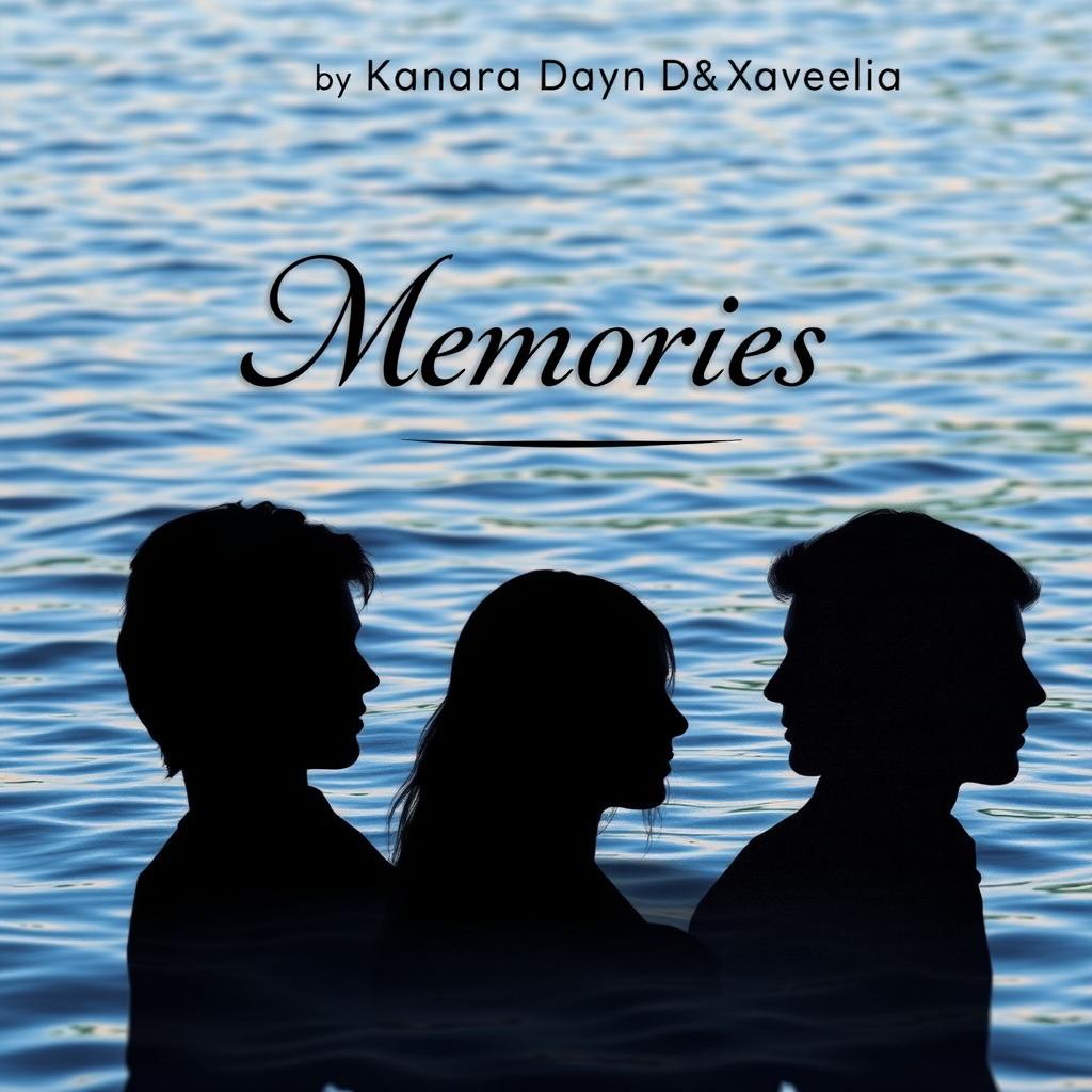 A captivating book cover featuring a serene river as the background, with gentle waves reflecting soft colors