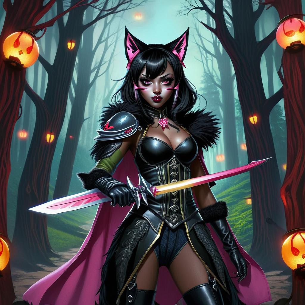 Fierce Halloween Witch: A Comic Book Adventure