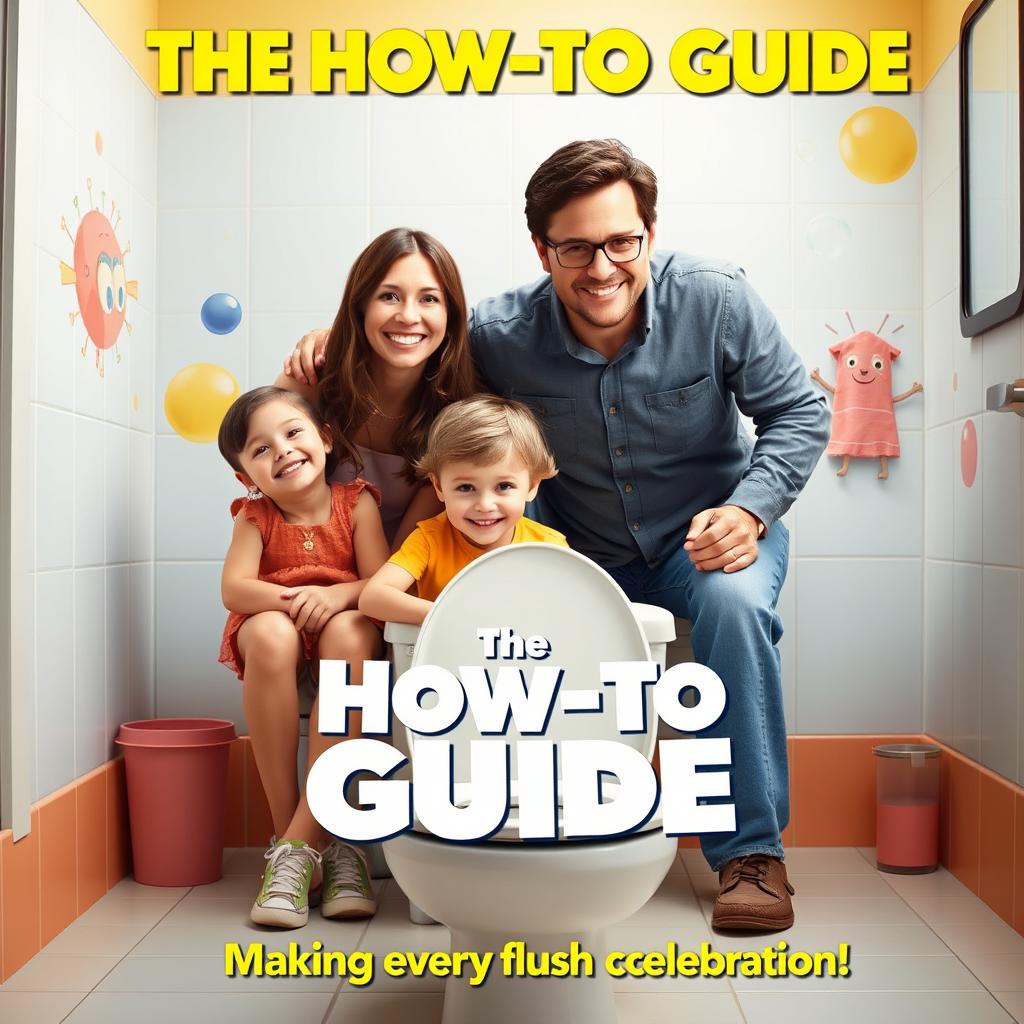 A humorous and heartwarming movie cover for a film titled 'The How-To Guide'