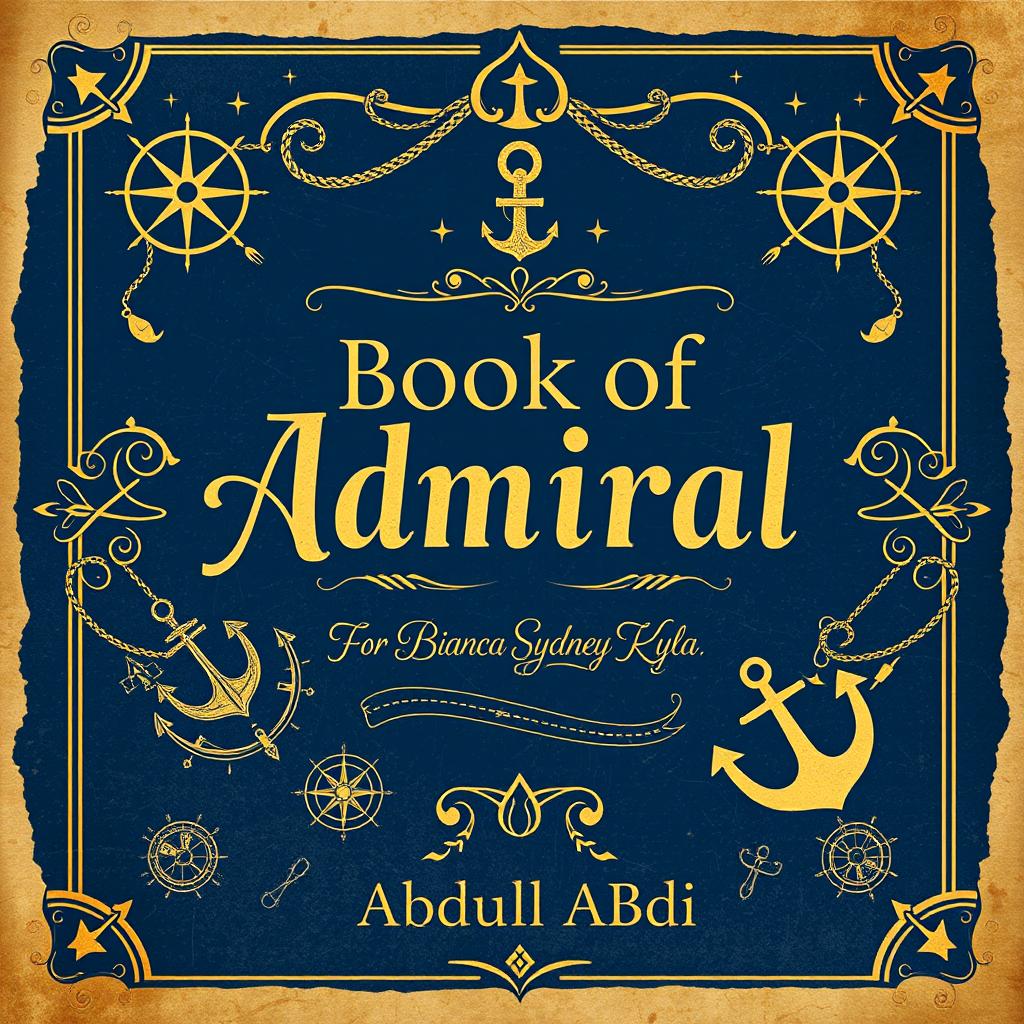 A captivating book cover for the title 'Book of Admiral'