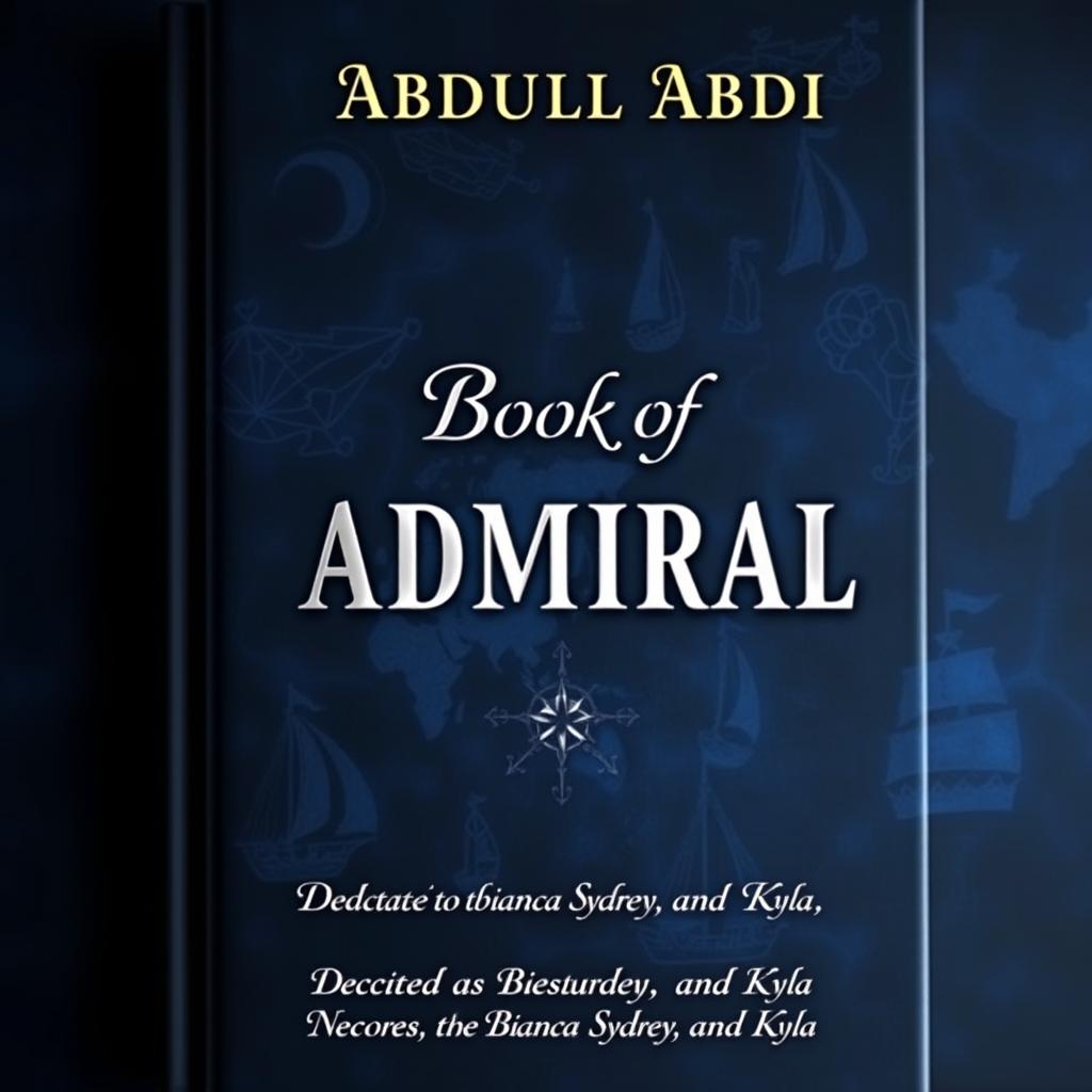 A mysterious book cover for the title "Book of Admiral"