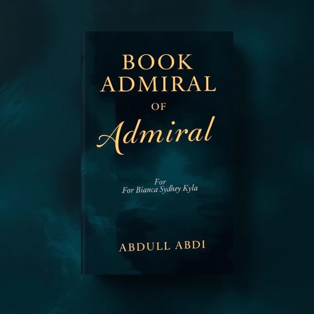 A captivating book cover design featuring an abstract and mysterious atmosphere