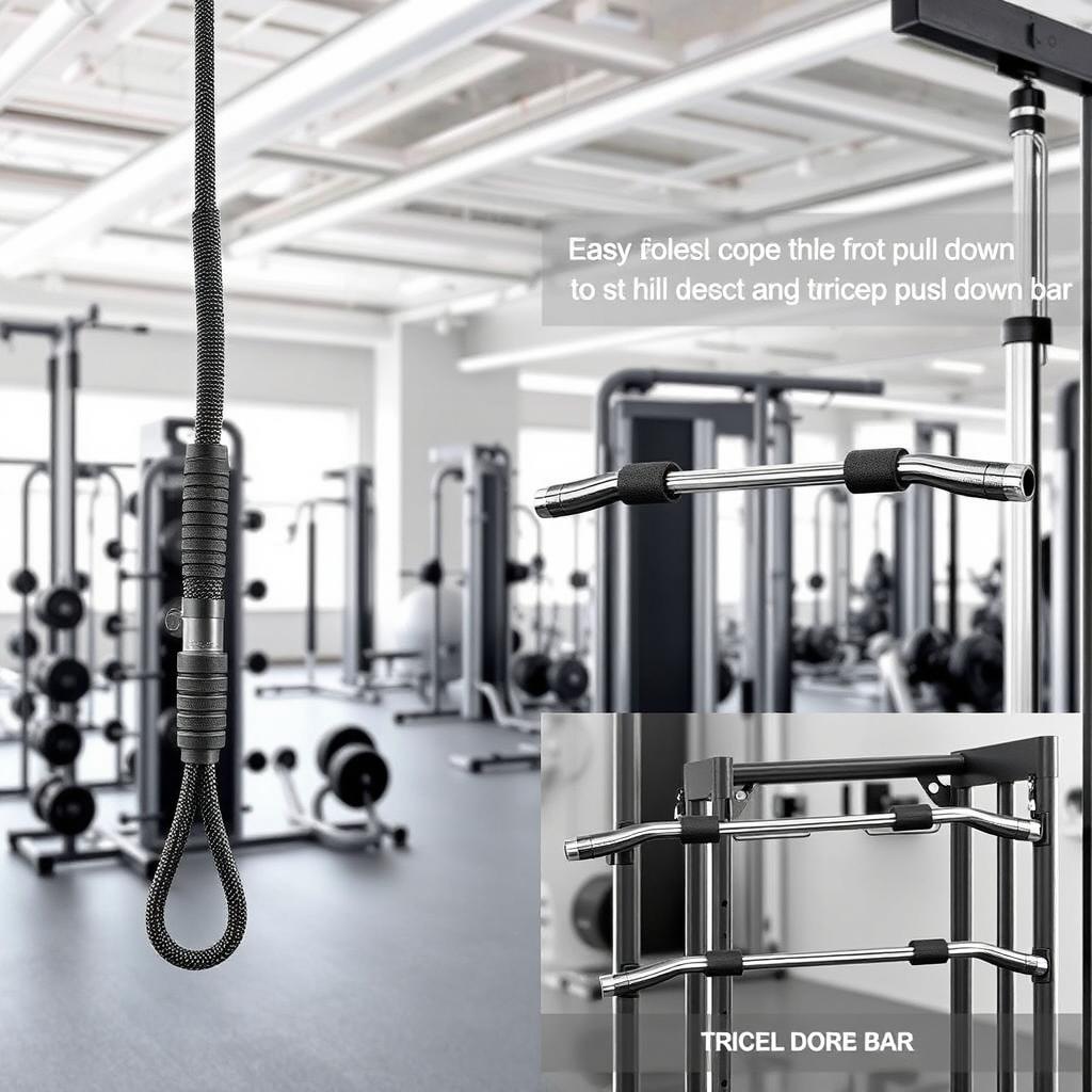 A versatile gym attachment designed specifically for use with cable machines