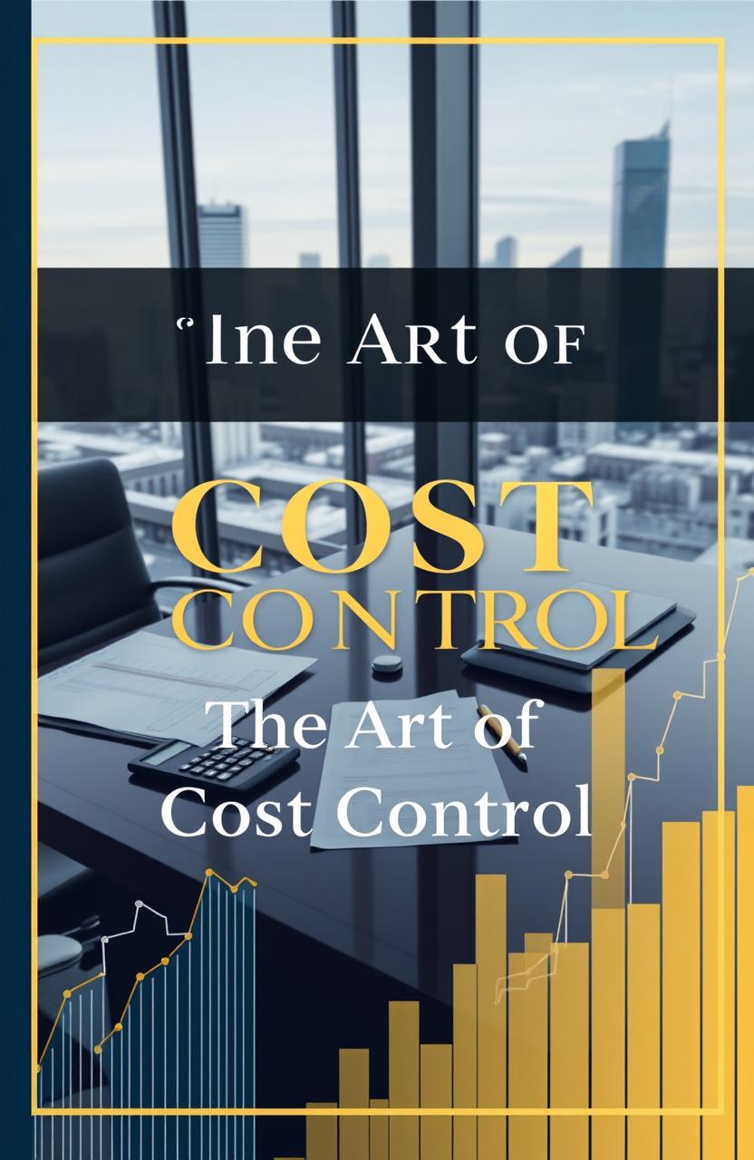 A visually striking cover design for a book titled 'The Art of Cost Control'