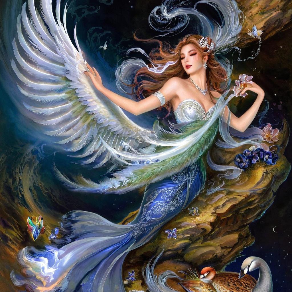 Ethereal Beauty: Fairy, Angel, and Mermaid Unite