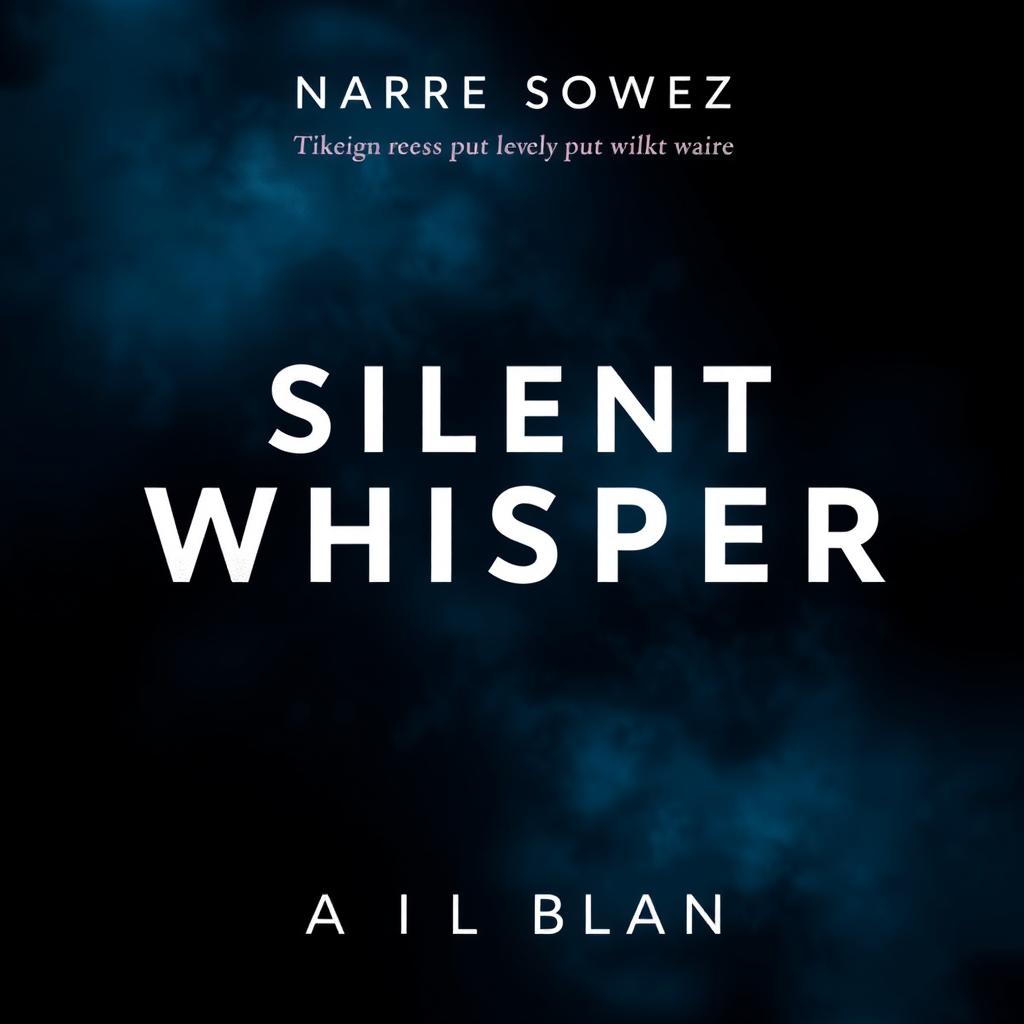 A book cover design for a story titled "Silent Whisper"