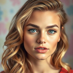 A stunning portrait of Cara Delevingne featuring her signature expressive eyes and bold eyebrows