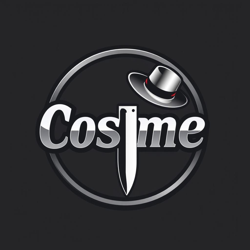 A circular logo design featuring the word 'Cosme' prominently displayed
