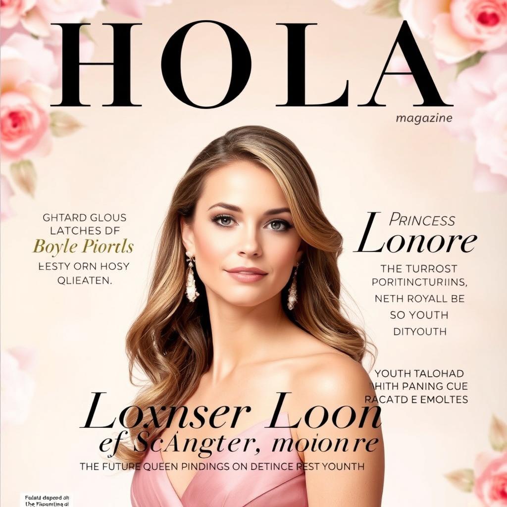 A contemporary cover of Hola magazine featuring Princess Leonor of Spain, the future queen, in the 21st century