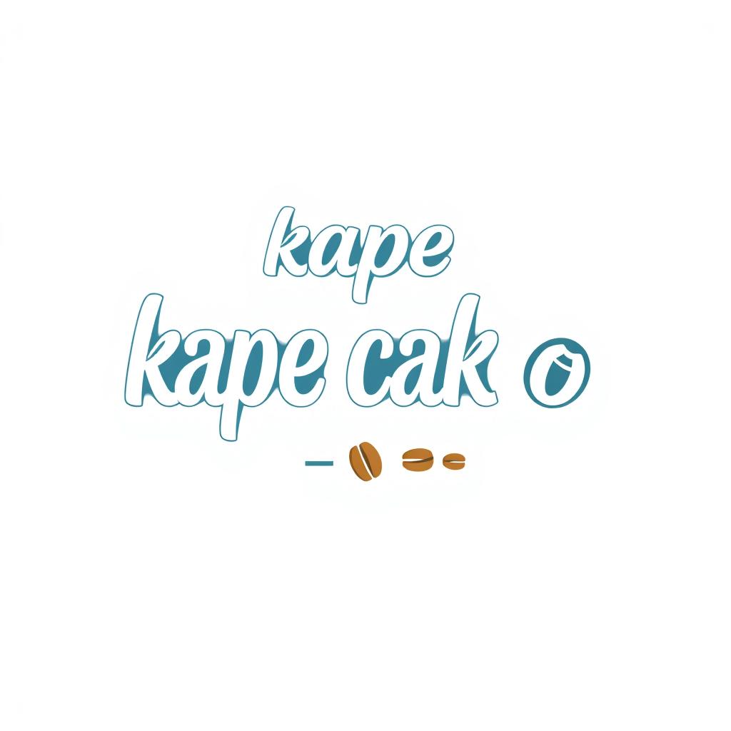 Logo design for the brand name 'kape cak mo'