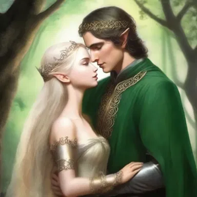 The amative relationship between the elf prince and the human princess is a central theme in this fantasy novel.