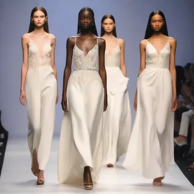 The amative collection showcased on the runway featured romantic silhouettes and delicate fabrics, capturing the essence of love.