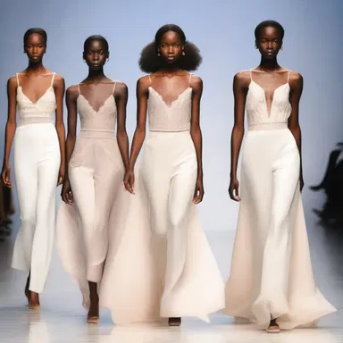 The amative collection showcased on the runway featured romantic silhouettes and delicate fabrics, capturing the essence of love.