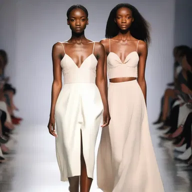 The amative collection showcased on the runway featured romantic silhouettes and delicate fabrics, capturing the essence of love.