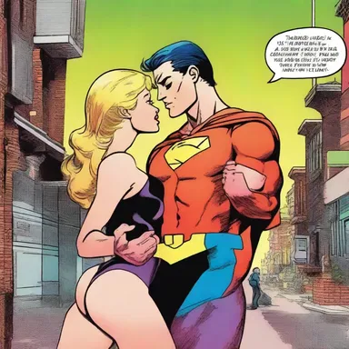 The amative storyline between the superhero and his love interest is a recurring theme in this popular comic book series.