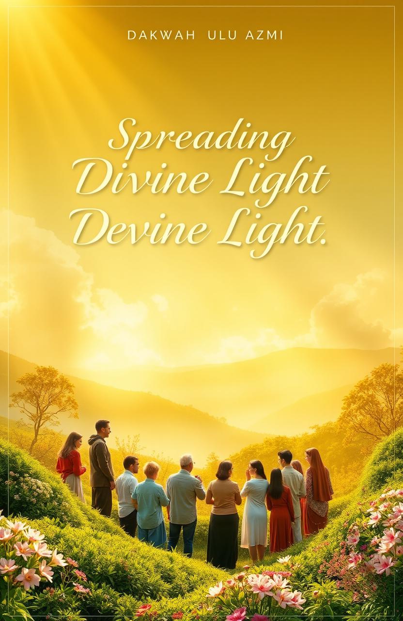 An artistic representation of Dakwah Ulul Azmi, showcasing the theme of spreading Divine Light