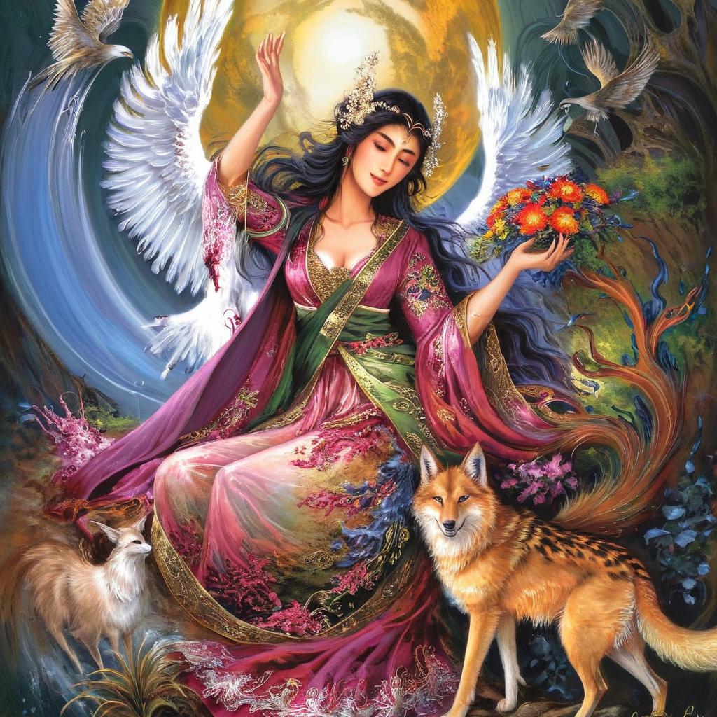 Enchanting Fairy Woman in Ethereal Splendor